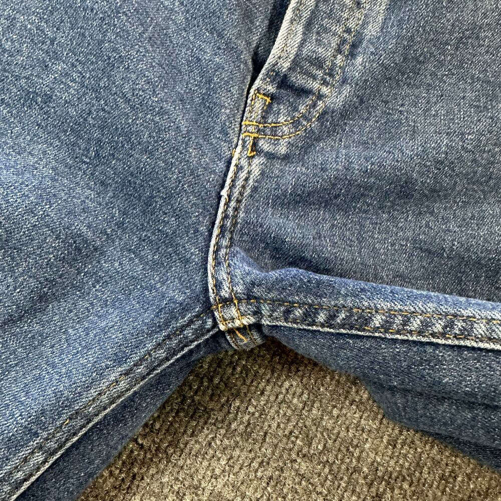 Re/Done Women's 70s Ultra High Rise Stove Pipe Jeans Western Button Fly Denim 27 - Picture 6 of 9